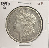 1893-O Morgan Silver Dollar, XF, (27092)