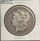 1893-CC Morgan Silver Dollar, Nicely Circulated, (27098)