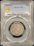 1909-O Barber Quarter, Key Date, F15 PCGS GS (27107)