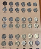 Mercury Dime Partial Set, 1916-1945, 59pcs Average Circulated (27115)