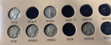 Mercury Dime Partial Set, 1916-1945, 59pcs Average Circulated (27115)
