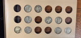 Mercury Dime Partial Set, 1916-1945, 59pcs Average Circulated (27115)