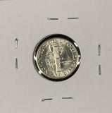 1942-D  Mercury Head Dime, Choice Uncirculated FSB. (27183)