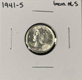 1941-S  Mercury Head Dime, Gem Uncirculated. (27228)