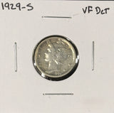 1929-D & S  Mercury Head Dime, Nicely Circulated (27270)