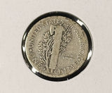 1916-D Mercury Head Dime, Key Date,  Nicely Circulated G/VG (27292)