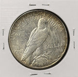 1927-S Peace Silver Dollar, Choice AU+, White, (27350)