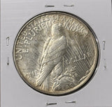 1927-D Peace Silver Dollar, Choice AU+, White, (27352)