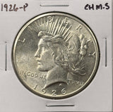 1926-P Peace Silver Dollar, Choice Uncirculated, White, (27362)