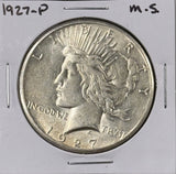 1927-P Peace Silver Dollar, Choice Uncirculated, White, (27386)