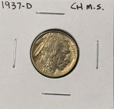 1937-D Buffalo Nickel, Choice Uncirculated.  (27390)