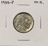 1935-P Buffalo Nickel, Choice Uncirculated.  (27400)