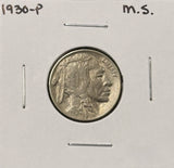 1930-P  Buffalo Nickel, Choice Uncirculated.  (27410)