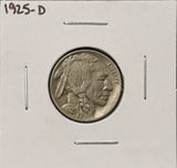 1925-D  Buffalo Nickel, Lightly Circulated AU. (27434)
