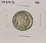 1924-S  Buffalo Nickel, Nicely Circulated VG. (27438)