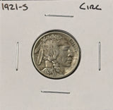1921-S  Buffalo Nickel, Nicely Circulated. (27448)