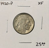 1920-P  Buffalo Nickel, Nicely Circulated XF. (27456)