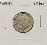 1919-D  Buffalo Nickel, XF Details. (27460)