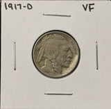 1917-D  Buffalo Nickel, Nicely Circulated. (27470)