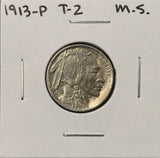 1913-P T-2 Buffalo Nickel, Choice Uncirculated. (27498)