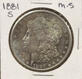 1881-S Morgan Silver Dollar, Fantastic Color, Choice Uncirculated, (27532)