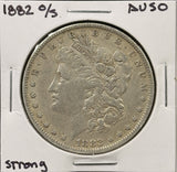 1882-O/S Strong, Morgan Silver Dollar, Nice AU, (27540)