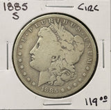 1885-S Morgan Silver Dollar, Nicely Circulated, (27558)