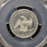 1862-P Seated Liberty Quarter, Civil War Date, PF61 PCGS White (27601)
