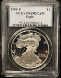 1999-P Proof American Silver Eagle, PR69DCAM PCGS (27641)