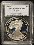 1996-P Proof American Silver Eagle, PR69DCAM PCGS (27647)