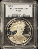 1987-S Proof American Silver Eagle, PR69DCAM PCGS (27652)
