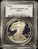 1990-S Proof American Silver Eagle, PR69DCAM PCGS (27658)
