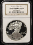 1991-S Proof American Silver Eagle, PR69UCAM NGC (27660)