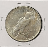 1926-D Peace Silver Dollar, AU/UNC, White. (27676)