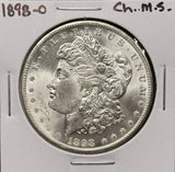 1898-O Morgan Silver Dollar, Choice Uncirculated, White. (27680)