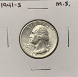 1941-S Washington Quarter, Choice Uncirculated. (27700)