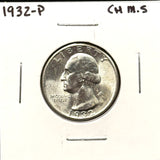 1932-P Washington Quarter, Choice Uncirculated (27740)