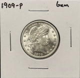 1909-P Barber Quarter, Gem Uncirculated (27744)