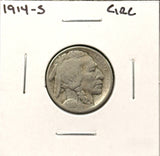 1914-S  Buffalo Nickel, Nicely Circulated. (27762)