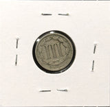 1880-P Nickel Three Cent, Nicely Circulated. (27778)