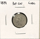 1879-P Nickel Three Cent, Nicely Circulated. (27780)