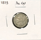 1873-P Nickel Three Cent, Nicely Circulated. (27784)