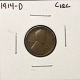 1914-D Lincoln Wheat Cent, Key Date, Nicely Circulated (27798)