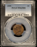 1895-P Indian Head Cent, MS63RB PCGS (27982)