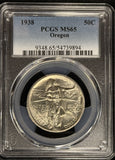 1938-P Oregon Commemorative Half Dollar, Gem MS65 PCGS (28006)