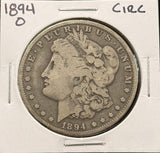 1894-O Morgan Silver Dollar. Better Date, Nicely Circulated . (28058)