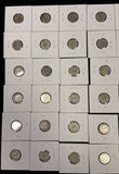 1892-1916 Barber Dime Starter Set, 48 Different Dates, Ave Circ, (28076)