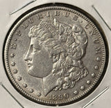 1890-CC Morgan Silver Dollar. Nice AU. (28146)
