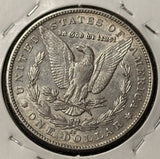 1890-CC Morgan Silver Dollar. Nice AU. (28146)