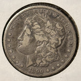 1890-CC Tail Bar, Morgan Silver Dollar. Nicely Circulated. (28152)
